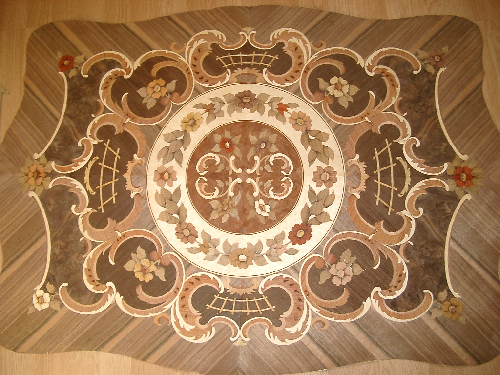Marquetry for tables · Mobilier Marquetry for tables — lucrare din intarsie, furnire de lemn