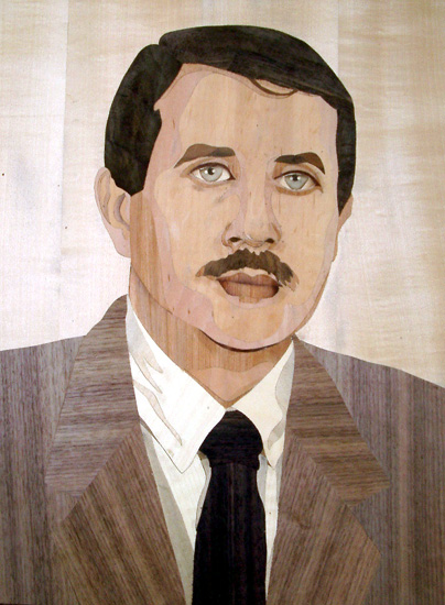 Portret în intarsie · 04 — lucrare din intarsie