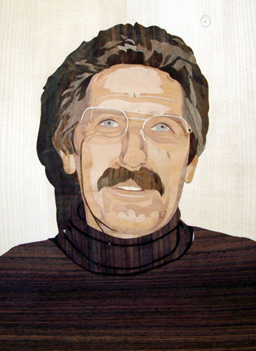 Portret în intarsie · 05 — lucrare din intarsie