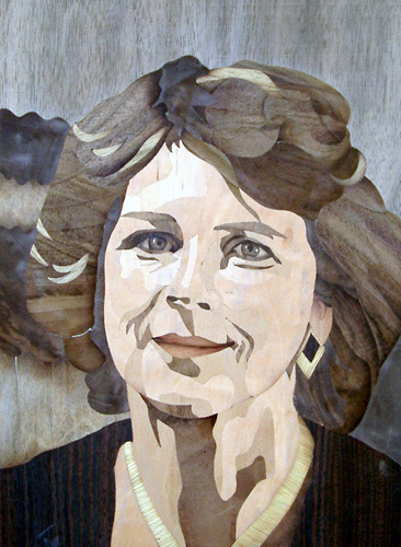 Portret în intarsie · 06 — lucrare din intarsie